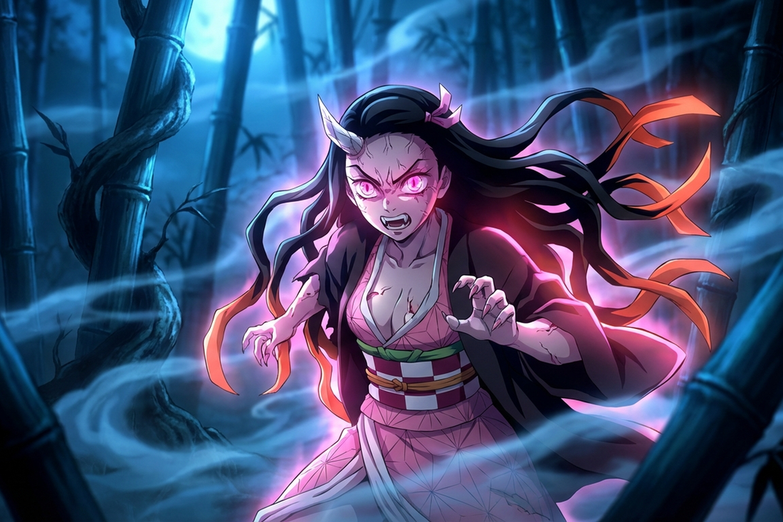 Katana Demon Slayer - Nezuko Kamado: La Sorella Demone di Demon Slayer – Poteri, Storia e Collezione