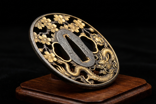 Tsuba guardia per katana giapponese