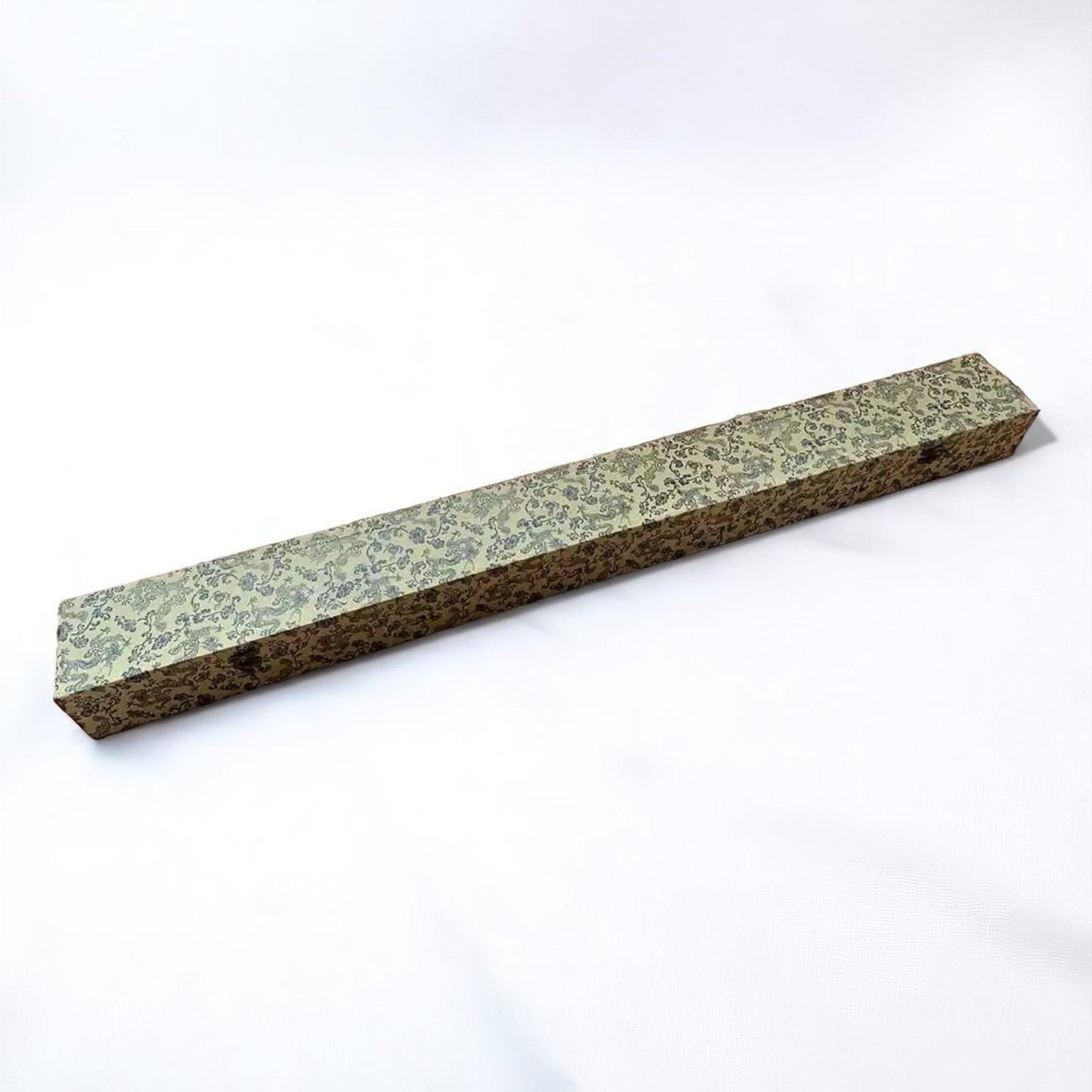 Cofanetto Regalo per Katana in Broccato Dorato – Interno in Raso Giallo